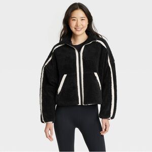 NWT Women's Piped High Pile Fleece Jacket
- JoyLab™ Black M